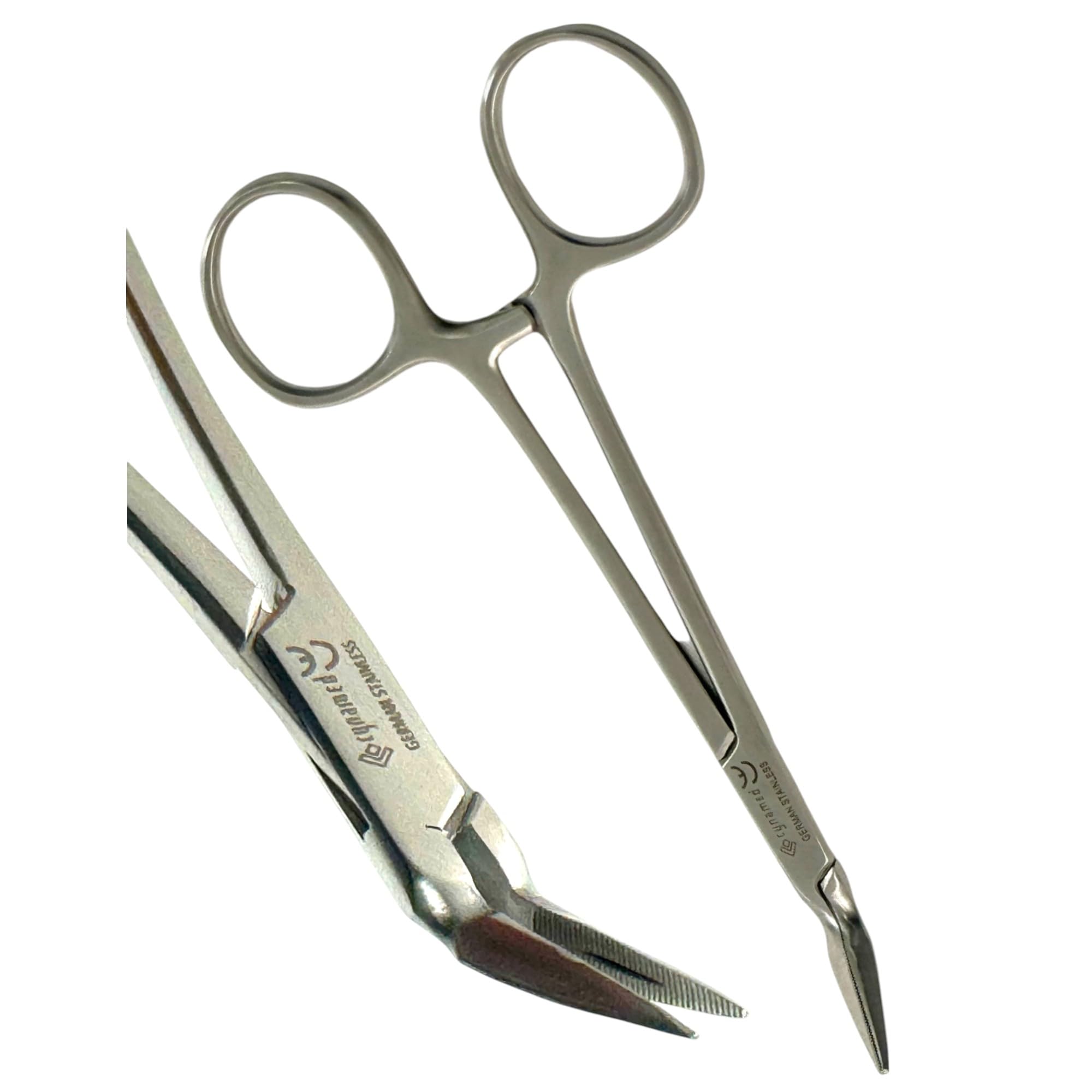Steiglitz Splinter Root Fragment Forceps, 90 Degree Tapered Tip, Sharp Serrated | Stainless Steel Fragment Gripping Forceps Pliers, Dental Instruments