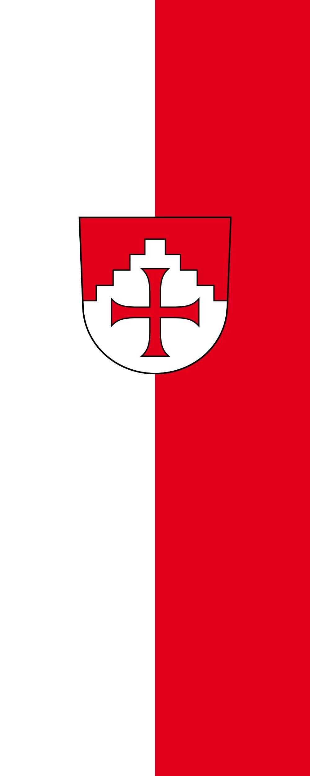 Drapeau Horgenzell 3.5m² grand format pour mât de mairie