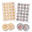 48 Christmas Stickers Beige + Grey