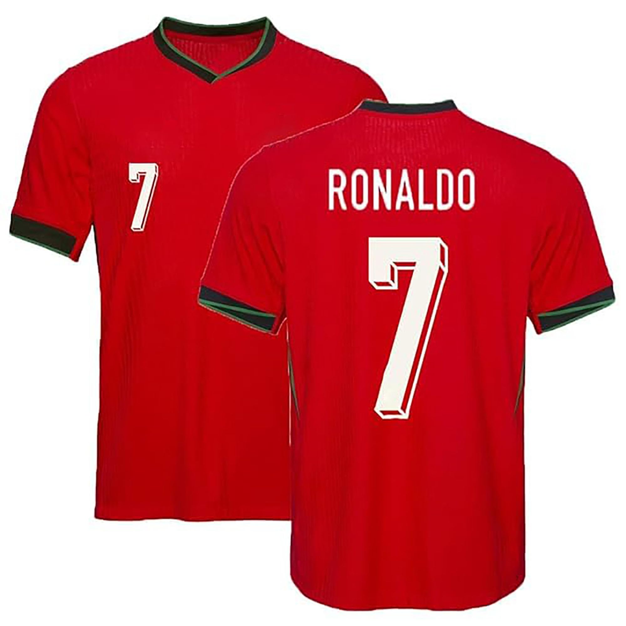Ronaldo 7 New Portugl Home Football Jersey Boys(Kid's, Boy's& Men)
