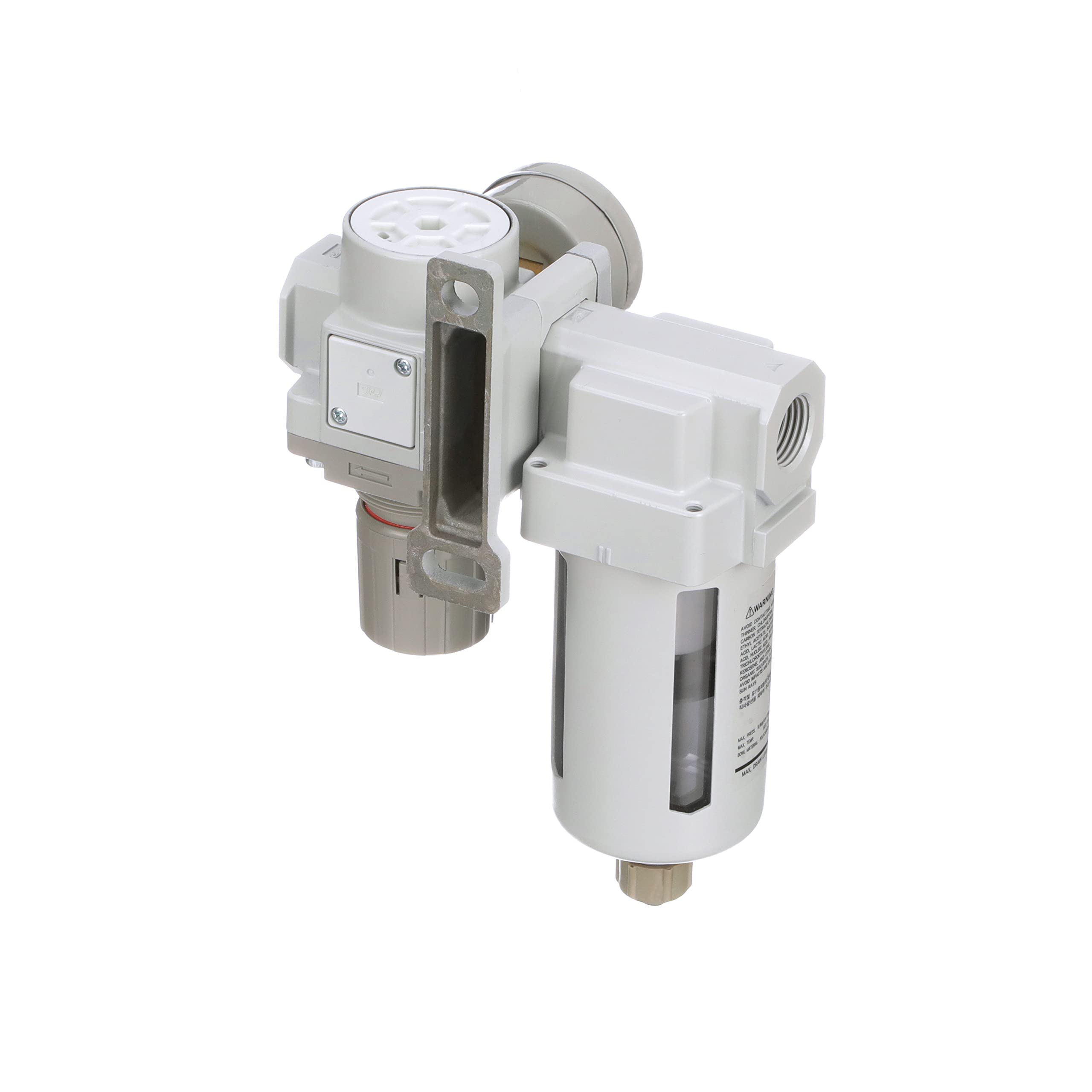 Pneumaticplus sau420-n04g regolatore filtro aria compressa Combo 1/5,1 cm NPT – Poly Bowl, manuale di scarico, staffa, manometro