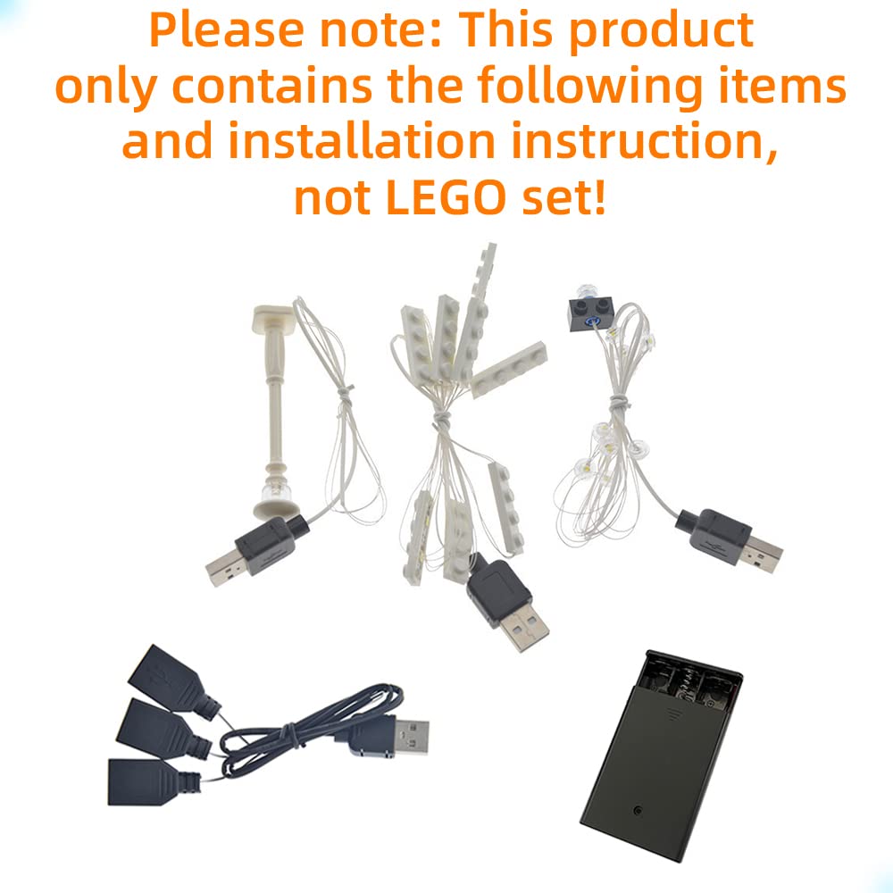 GEAMENT LED Light Kit Compatible with LEGO Town Hall - Lighting Set for Creator 10224 Model (Building Set Not Included) - Image 3
