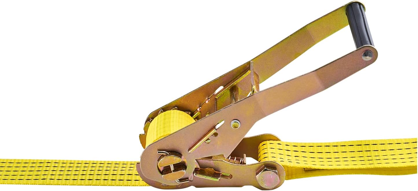 VEVOR 6 Pack 2’’ x 15’ Ratchet Straps Heavy Duty Tie Down with Double J Hook, 5000 lbs Break Strength, Carry Bag, Tie Down Ratcheting for Moving, Trailers, Motorcycles, Kayaks, Car Roof - Image 9