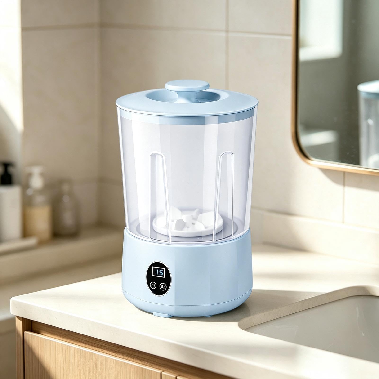 Tragbarer kabelloser Wascher, Mini-Kleidungsreiniger, 3