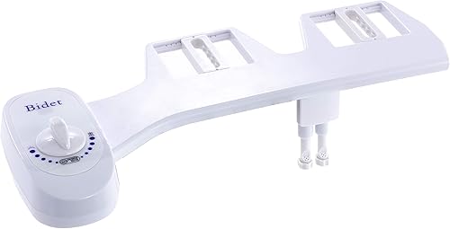 Bidé - Boquilla doble - Accesorio para inodoro no eléctrico con boquillas autolimpiantes - bidé de agua dulce - Presión de pulverización ajustable -
