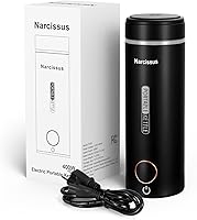 Vista 7 de Narcissus P420 Hervidores Eléctricos de Viaje, Hervidor Eléctrico Portátil de 400 Vatios Pequeño para Ebullición Rápida, 420ml / 14.2oz, Diseño