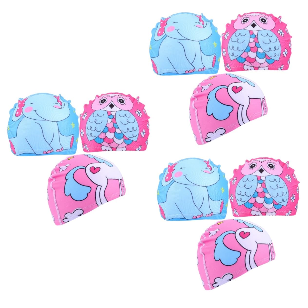 Toddmomy 9 Piezas Niños Gorras Adolescentes Tela Animal Niñas Orejas Niño Sol Unisex Protector En Dibujos Animados Niños Lindo Elefante Baño X Bebé Estampado Largo Patrón Niño Y Visera