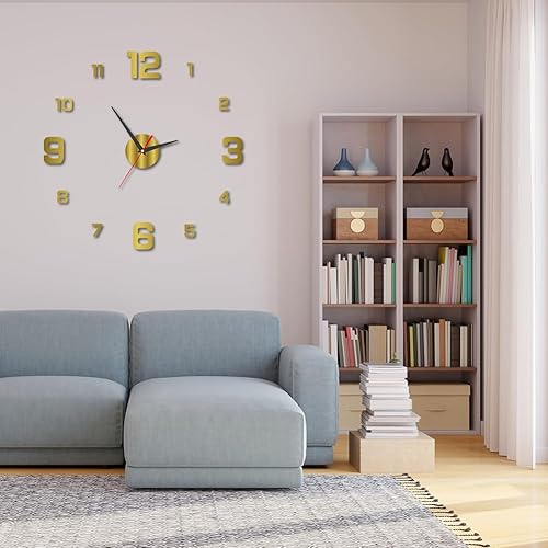 Miniatura 8 de Reloj de pared silencioso de acrílico sin marco 3D con esfera luminosa para sala de estar, oficina, dormitorio, decoración moderna de la casa,