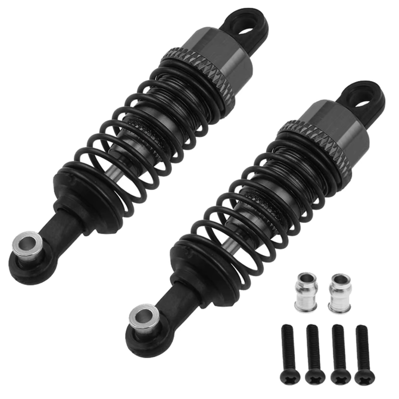 Amortiguadore Coche RC para WLtoys A949 A969 A979 K929 A959-B A969-B A979-B K929-B 1/18 2 Piezas De Mejora Amortiguadores RC(Black)