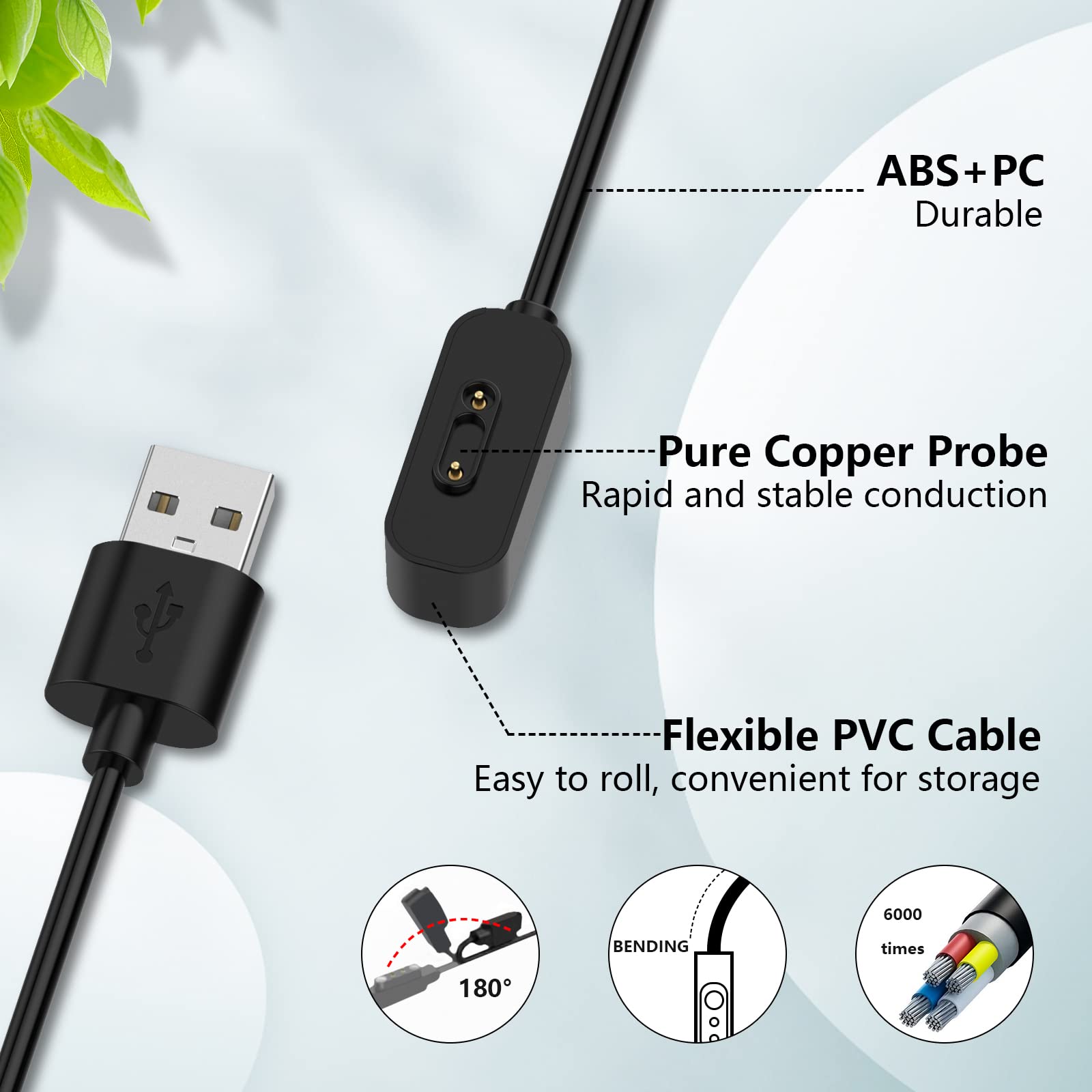 2x Cavo Di Ricarica Magnetico Per Smartwatch Xplora X5, X4, X5 Play. Caricabatterie USB Compatto E Leggero, Impermeabile IP68. Ricarica Facile E Veloce.