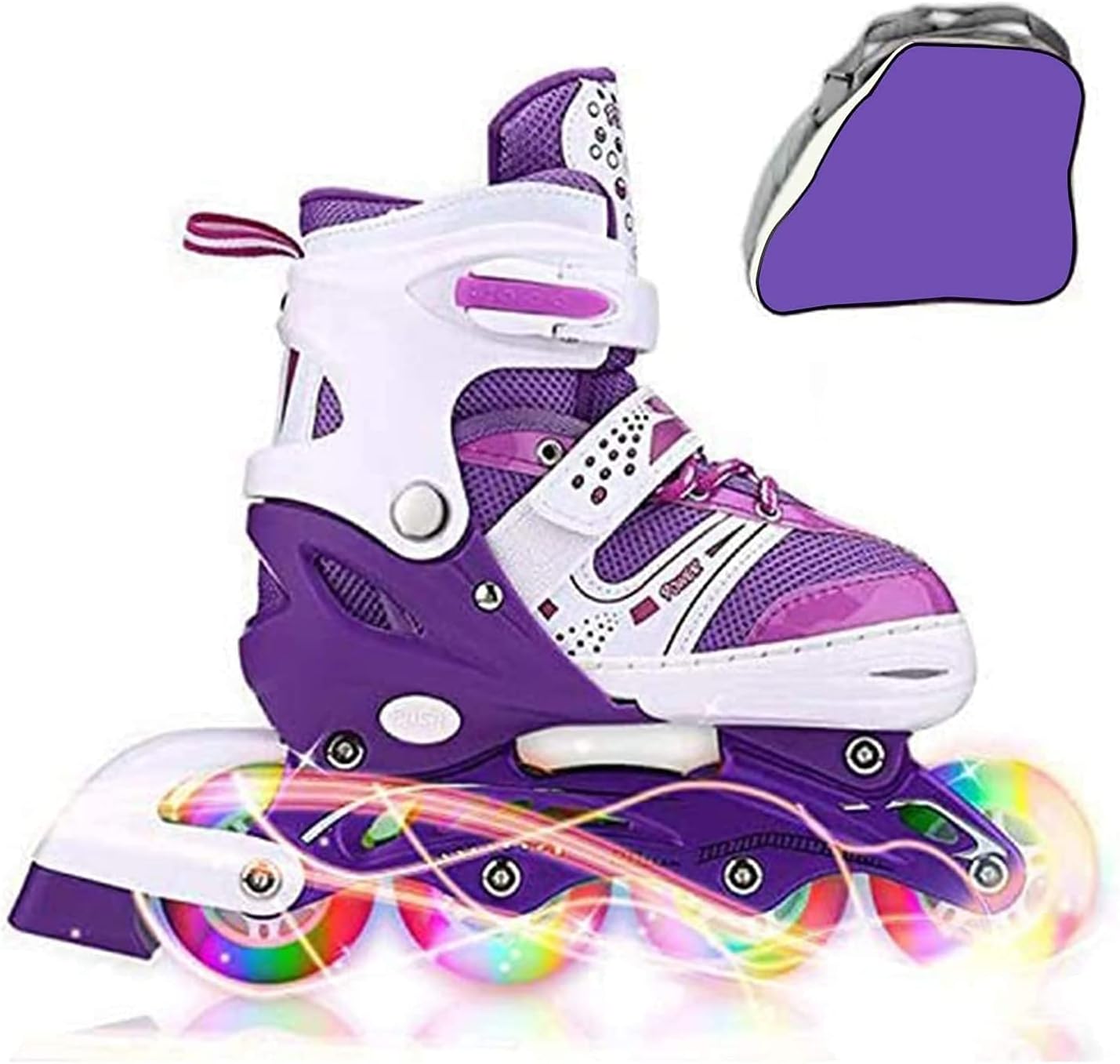 Adjustable Inline Skates for Kids Ages 4–12, Light Up Wheels, Beginner Roller Skates for Boys & Girls, Outdoor & Indoor Skating Gift