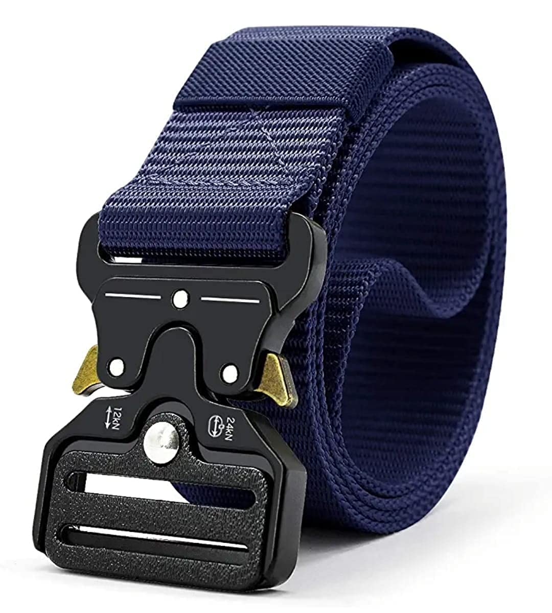 VTFlairUnisex Synthetic Belt Wide Nylon Military Style Tactical Canvas Men's and Women's Waist Belt with Metal Buckle (pack of 1)