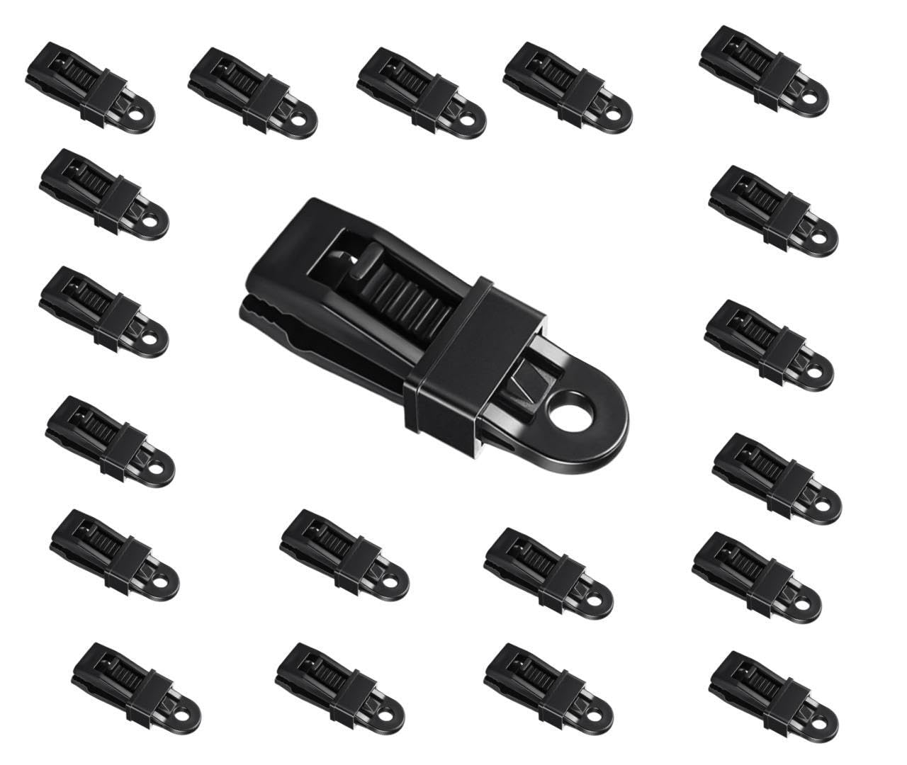 MTROYALDIA 20 PIECES Tarp Clips Heavy Duty Lock Grip,Tarp Clamps for Cover Awnings, Outdoor Camping, Caravan Canopies, Car Covers (B0CKMZ3P49) Amazon Price History, Amazon Price Tracker