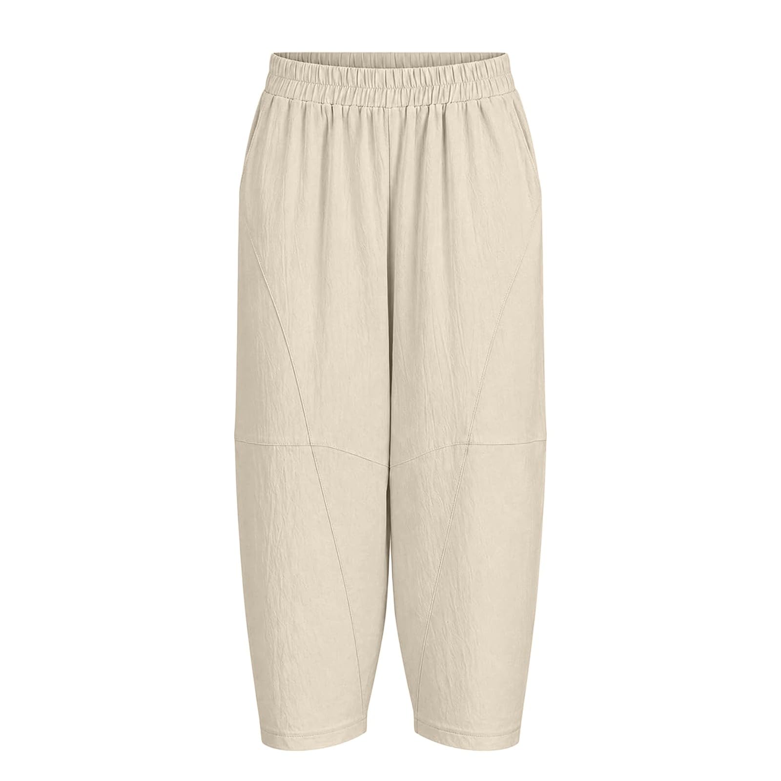Pantaloni da donna larghi stile harem, comodi, per il tempo libero, con | Pantaloni estivi leggeri, a gamba larga, in morbido tessuto, con elastico in vita, traspiranti, da escursionismo, casual