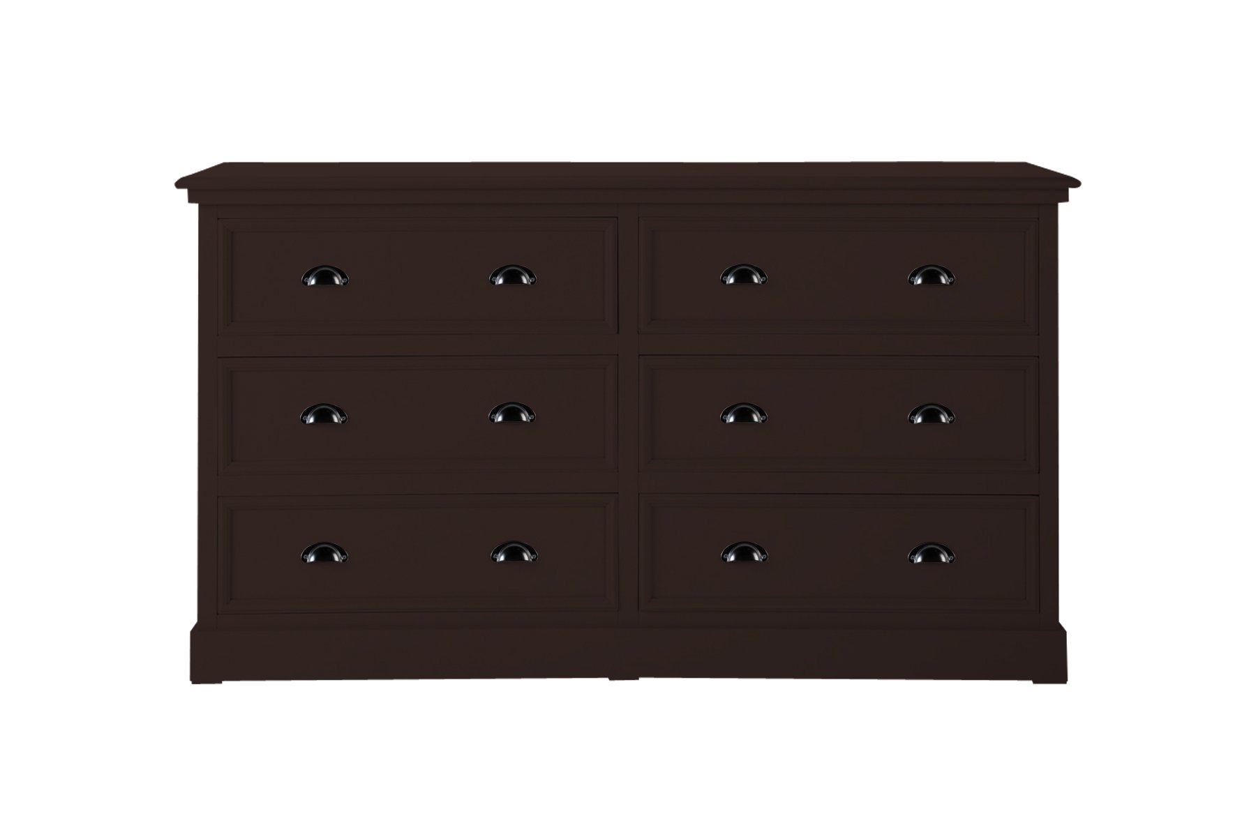 APRODZ Mango Wood Storage Cabinet Marceio Chest of 6 Drawers Furniture for Living Room | Coca Brown-image-48
