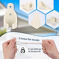 Vista 5 de Piezas de repuesto para sombra, receptor elástico y elástico, amarres de sombra, resistencia a la intemperie, para persianas enrollables Coolaroo