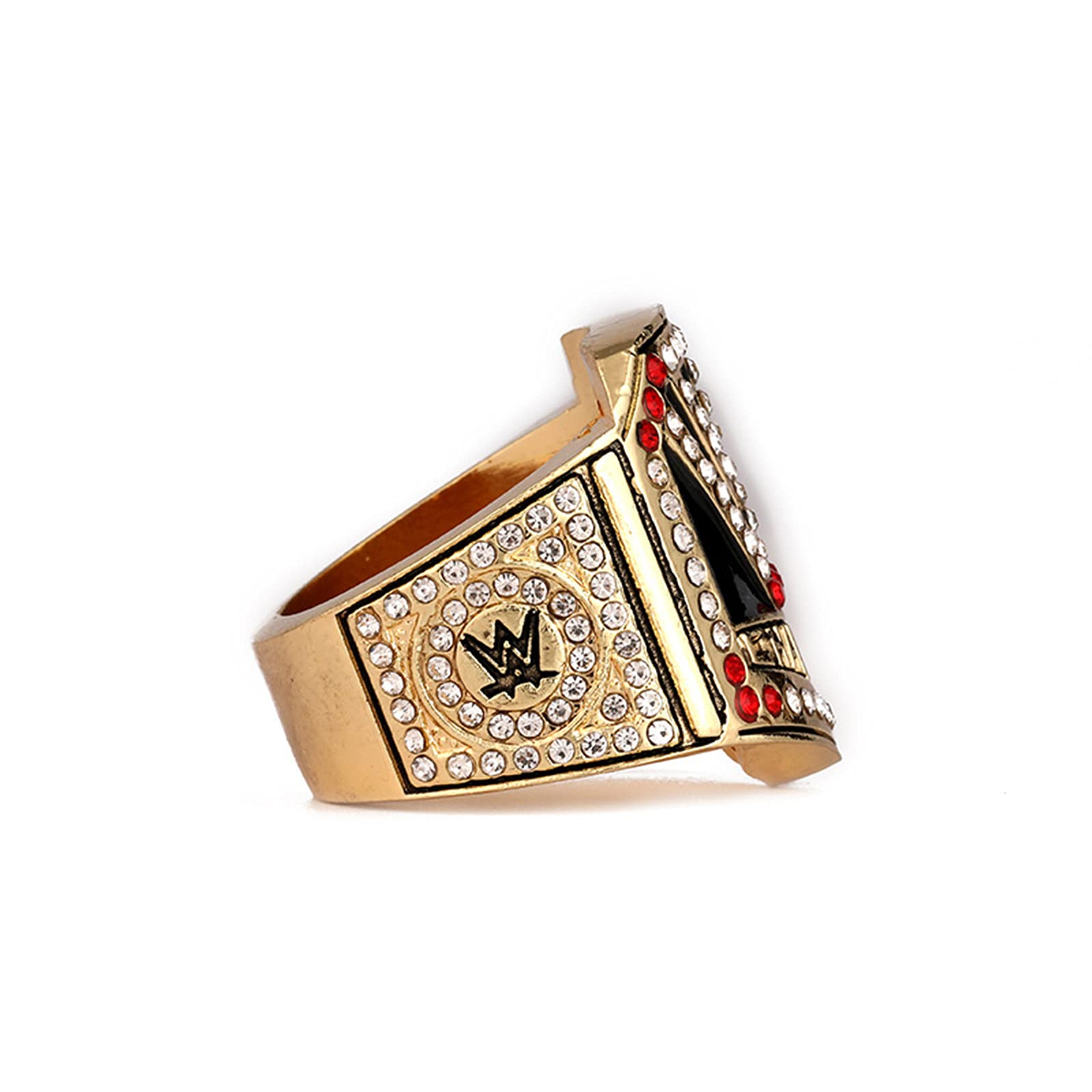 WOSHUAI WWE 2016 Championship Ring Replica, Gold, Signet, Jewelry