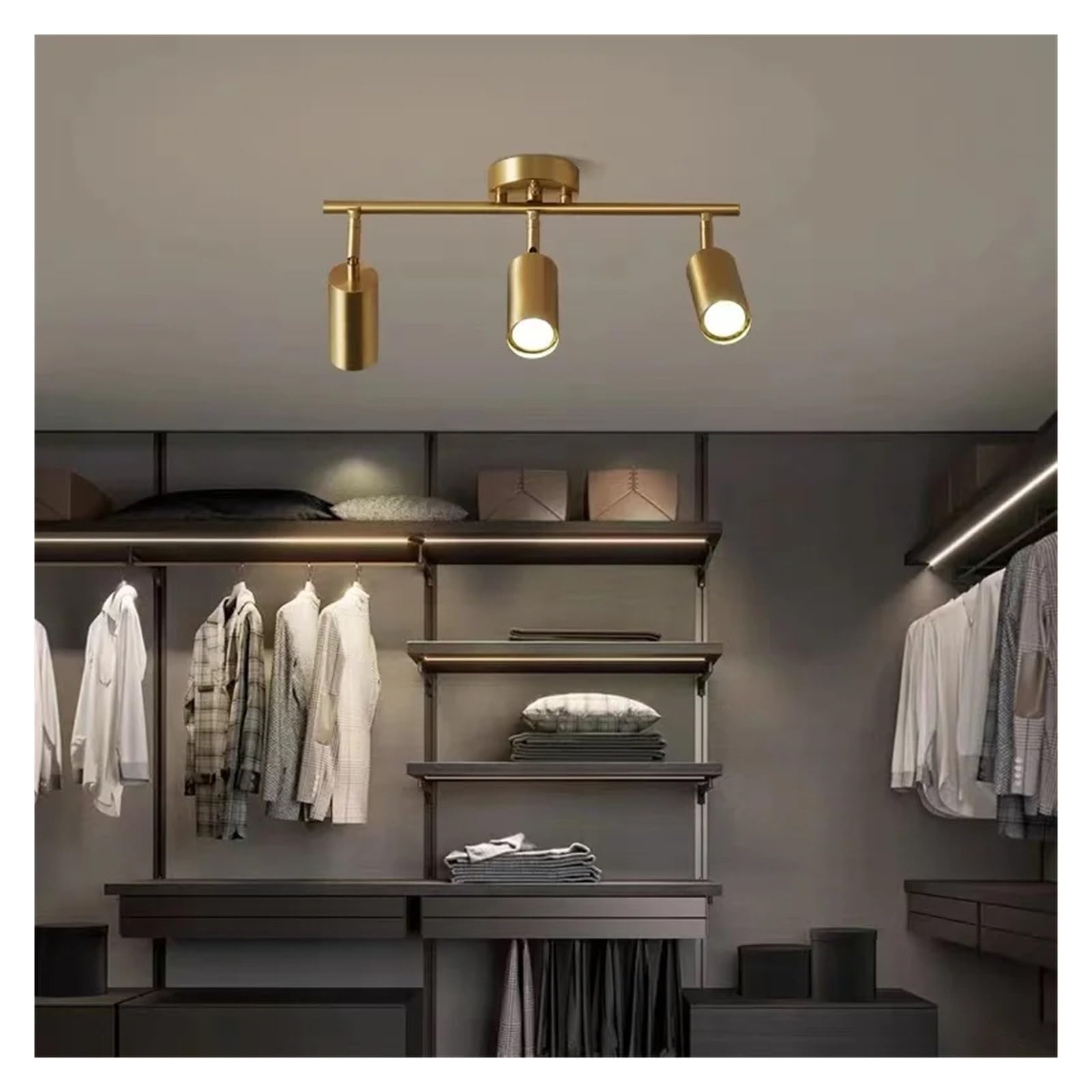 Nowoczesna lampa sufitowa LED, długi reflektor, do salonu, sklepu, restauracji, kuchni, jadalni, oświetlenia, żyrandoli do domu, czarny, 2 głowice