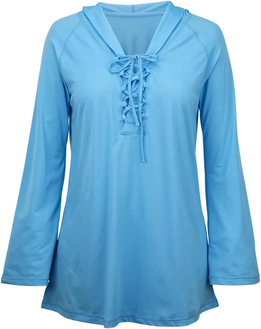 UV SKINZ Women’s UPF 50+ Beach Cover Up with Hood – Sunblock Fabric