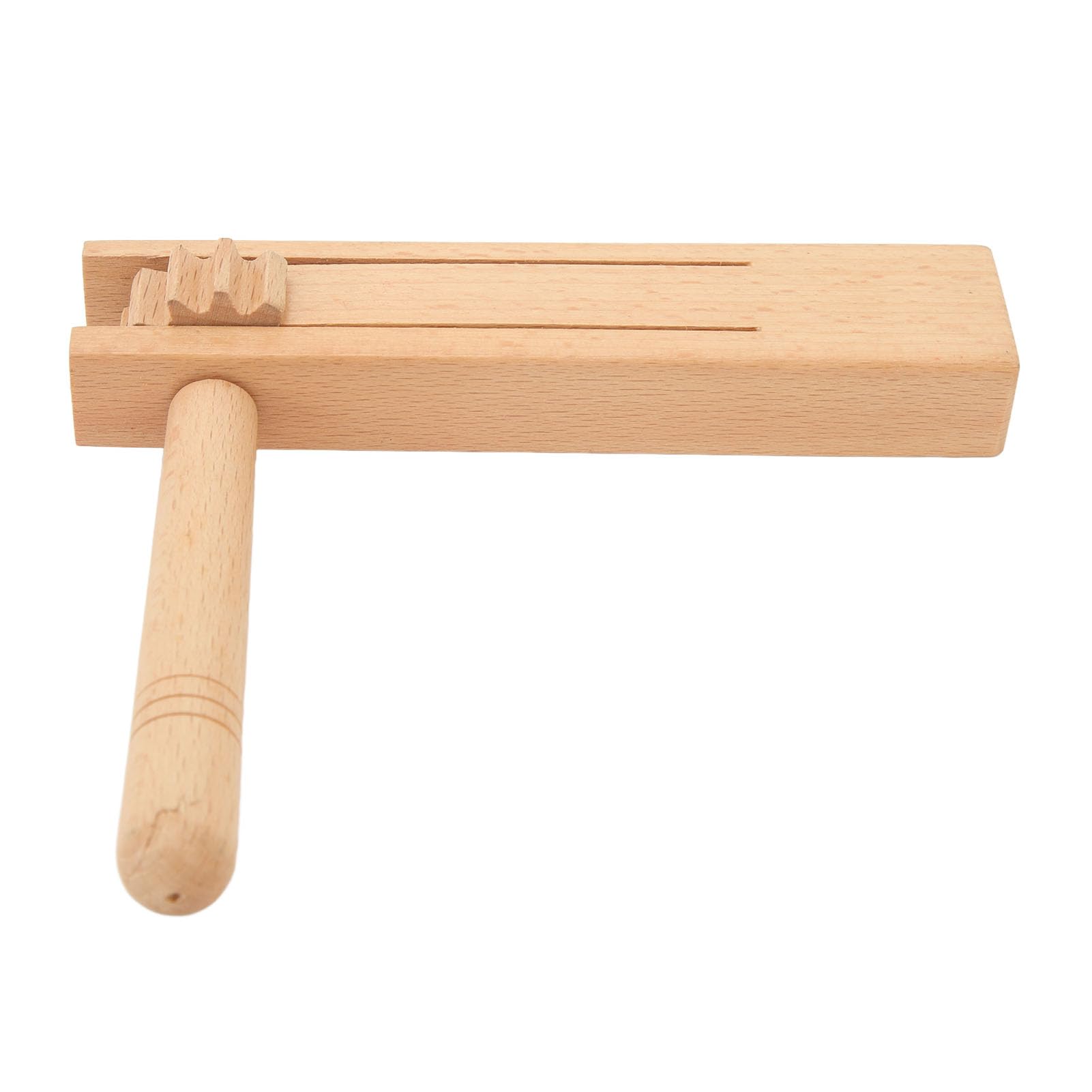 Wooden Ratchet Noise Maker Orff Hand Noisemaker Toy with Fine Polishing for Sporting Events,Games - Image 3