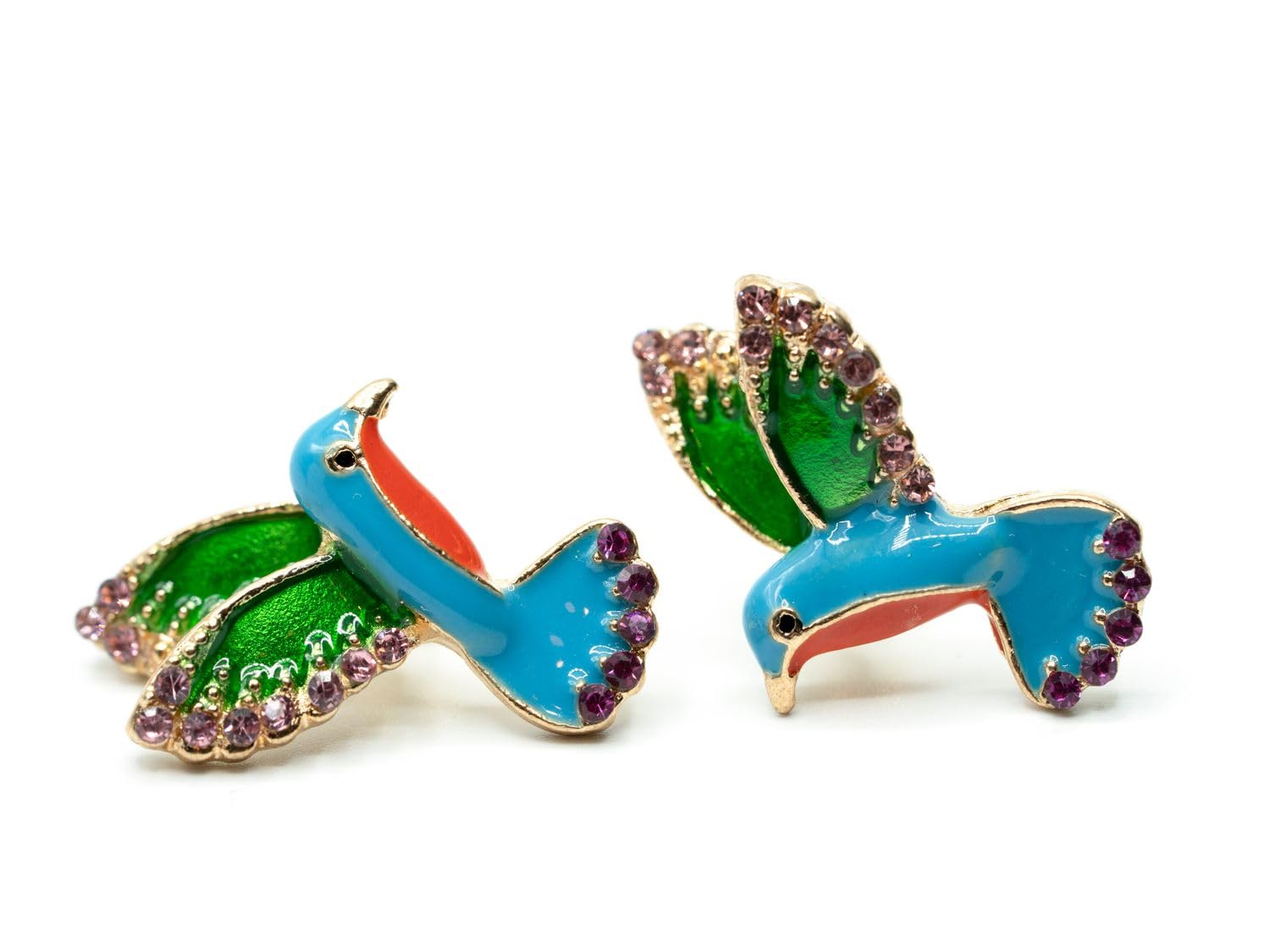 Boucles d'oreilles oiseaux de la forêt tropicale, le cadeau original idéal - 6