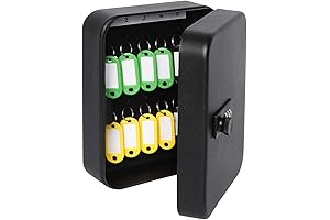 Combination Lock Box with 20 Hooks for Wall Mount