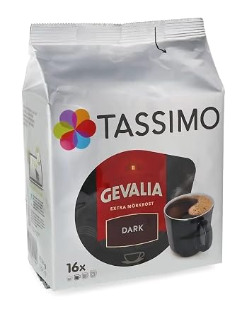 Tassimo - Gevalia Morkrost Dark, Rainforest Alliance Certified - 16 T-Discs