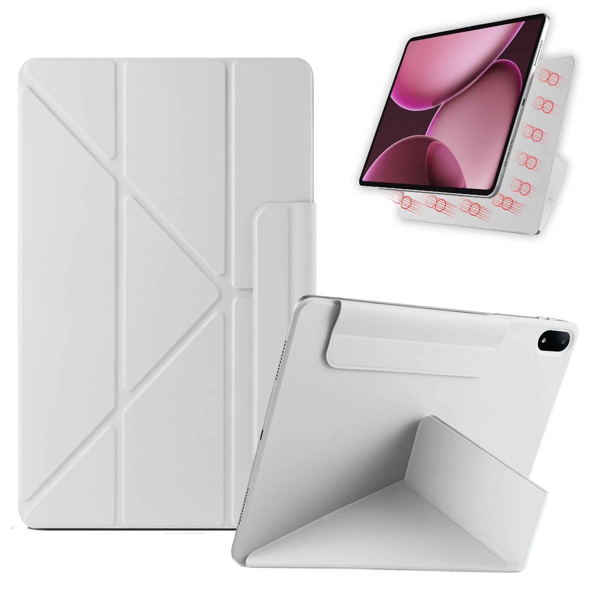 Fitudoos Hoes compatibel met Redmi Pad SE 11 inch 2023, ultradun, met standaardfunctie, slim smart beschermhoes, met automatische slaap-/waakmodus, groen
