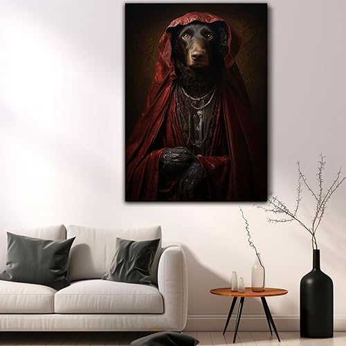 Miniatura 856 de Thuan Chow Chow Retrato de mascota con disfraz real de perro en un disfraz retrato de perro con vestimenta Retrato medieval de mascota retrato