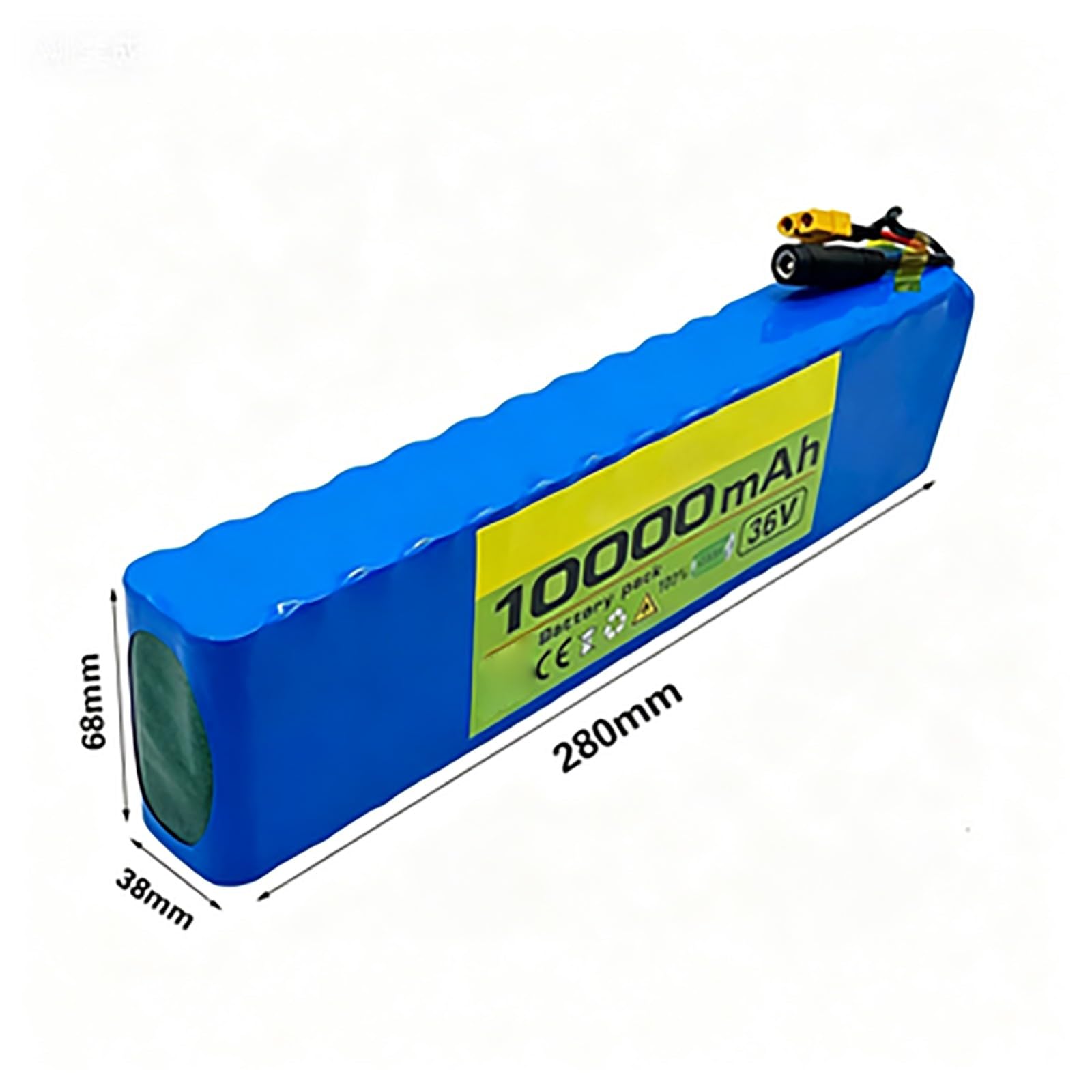 Batterie Lithium-ION 36 V 10 Ah pour Trottinette Ou Vélo Électrique avec Protection BMS Intégrée, Batterie Rechargeable Étanche