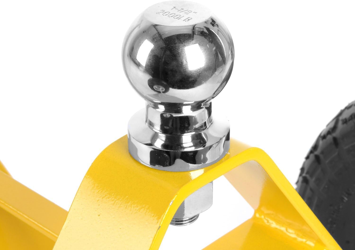 JEGS Trailer Dolly | 600 LBS Capacity | 1-7/8 � Hitch Ball | Yellow Powder Coated Steel