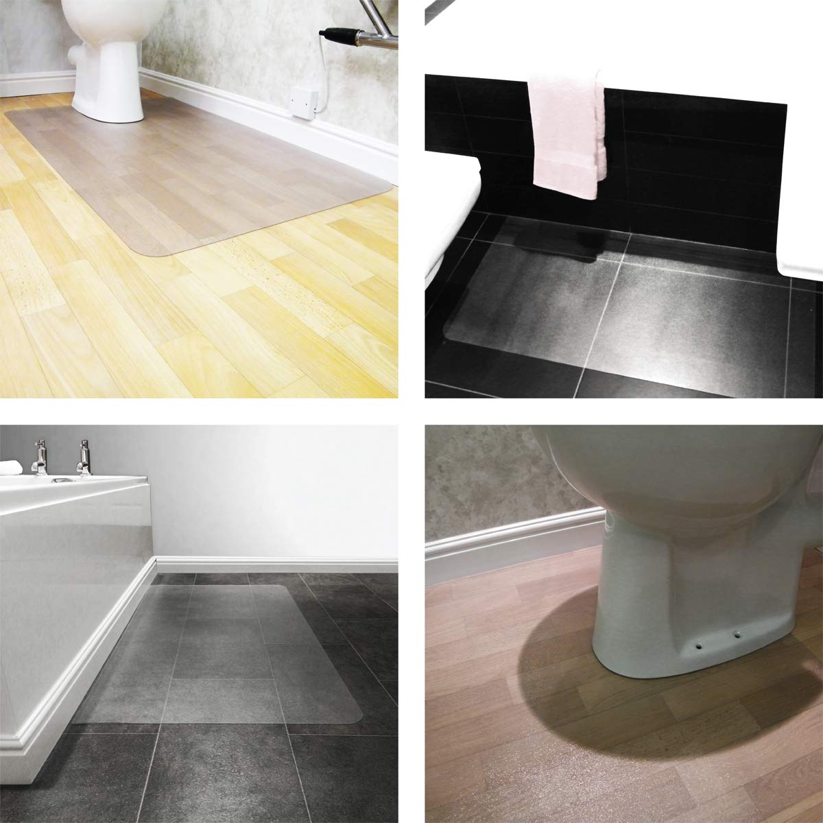 Floortex Hometex Bathroom Starter Set, Pack of 2 Anti-Microbial Mats