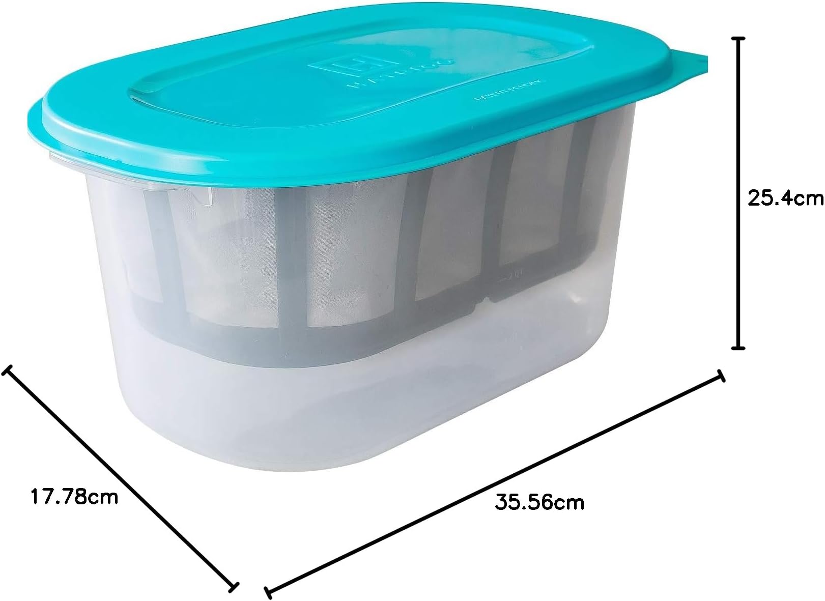 Hatrigo 1-Gallon Greek Yogurt Maker with Extra Fine Mesh BPA-Free Large Stainless Steel Strainer, Makes Thick Creamy Greek Yogurt (14 x 10 x 7 in)