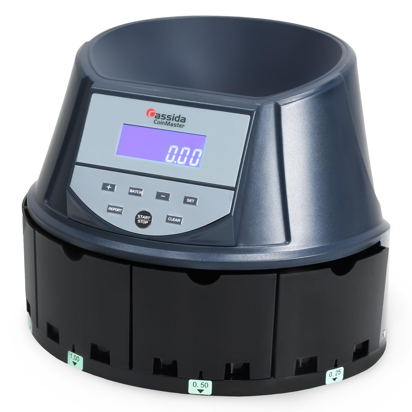 – Cassida CoinMaster coin counter sorter (AED only)