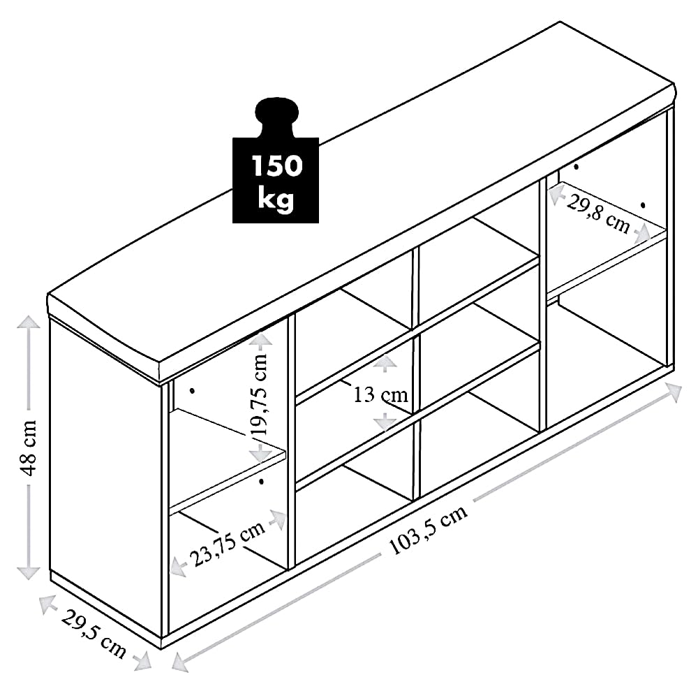 Sicht- und Schallschutz für Bürotisch L: 160 x H: 48 cm (Gebraucht) in