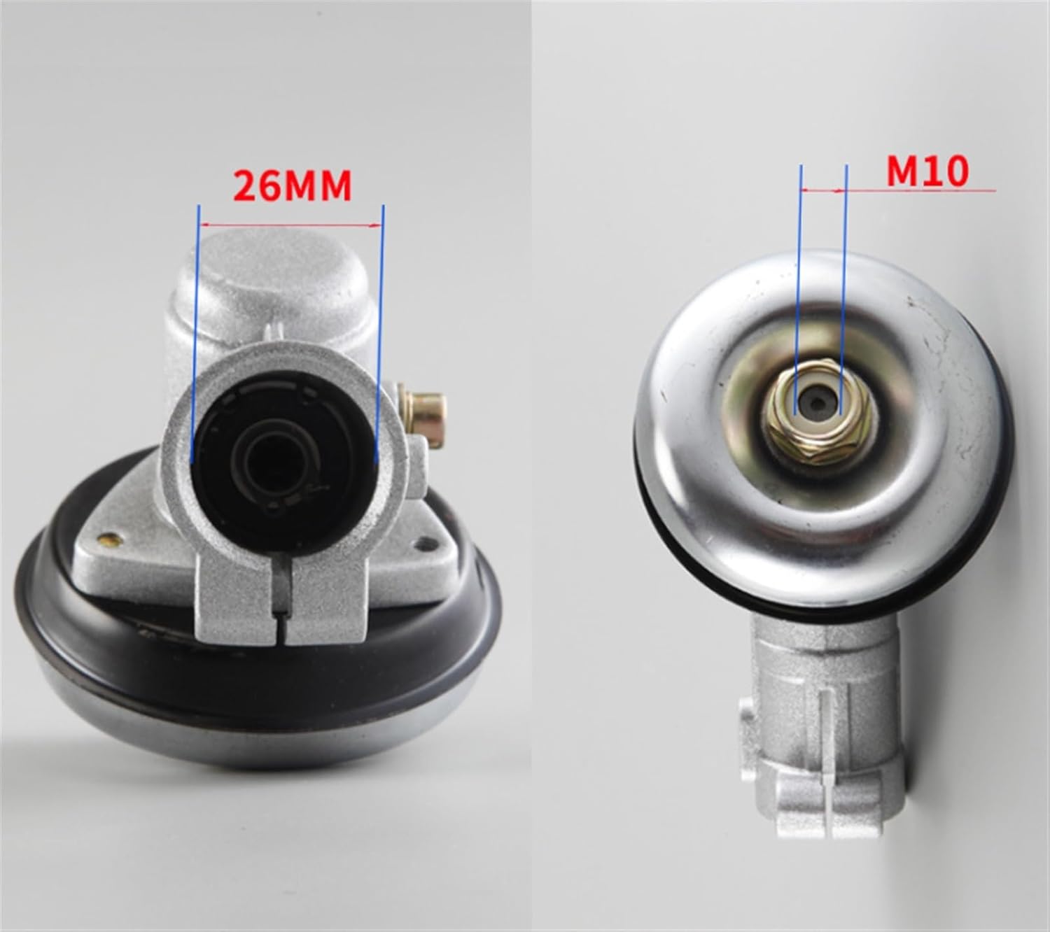 26MM 4/7/9/10 Teeth Lawn Mower Gear Head, Round Rod Trimmer Replace Gear Head, Universal Brush Cutter Trimmer Strimmer Gearhead Gearbox Accessories (Color : 26mm, Size : 7T)