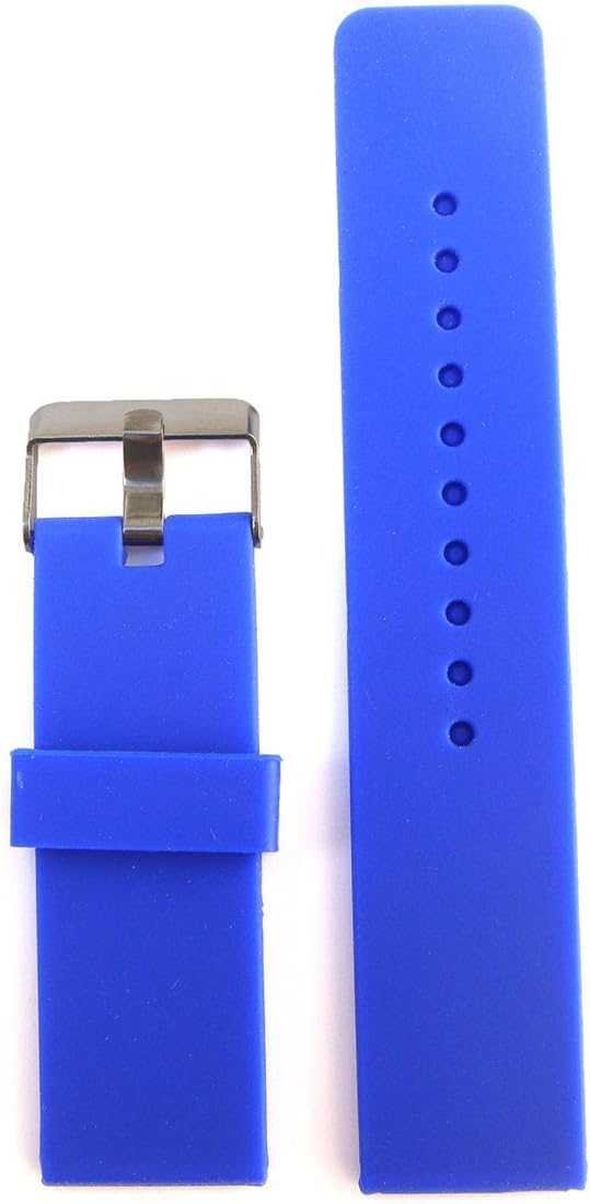 Blue Flexible Waterproof Silicone Watch Band