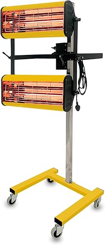 Miniatura 3 de Solary Lámpara de curado de pintura infrarroja de onda corta de 2100W 110V, lámpara de calor corporal automática con temporizador inteligente, móvil