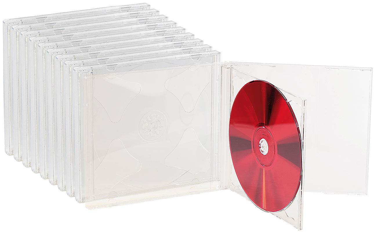 10 Boîtiers range-​CD doubles - transparents [Pearl]