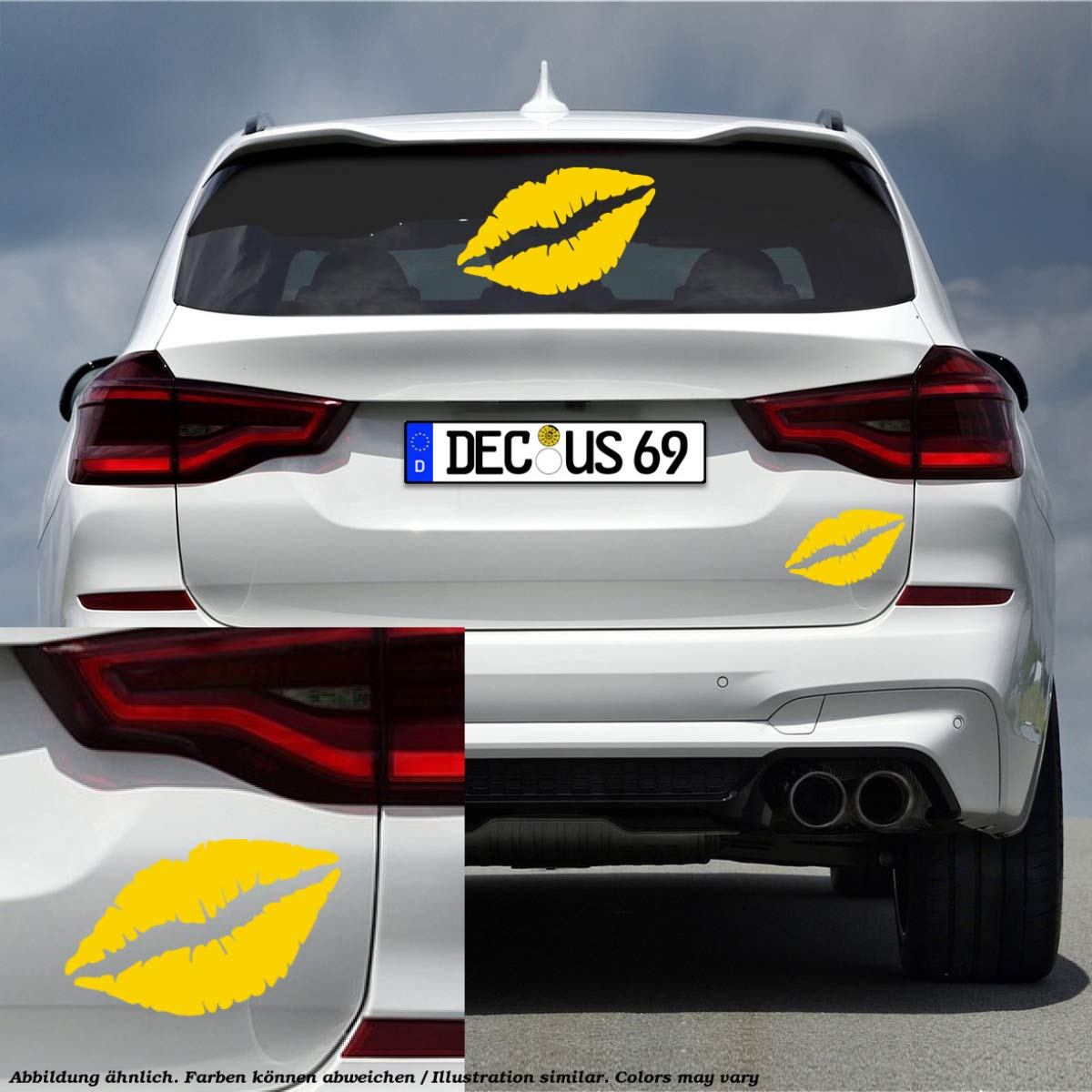 Decus JDM Kiss XXL 1348 (Red) // OEM JDM Style Vinyl Transfer Sticker