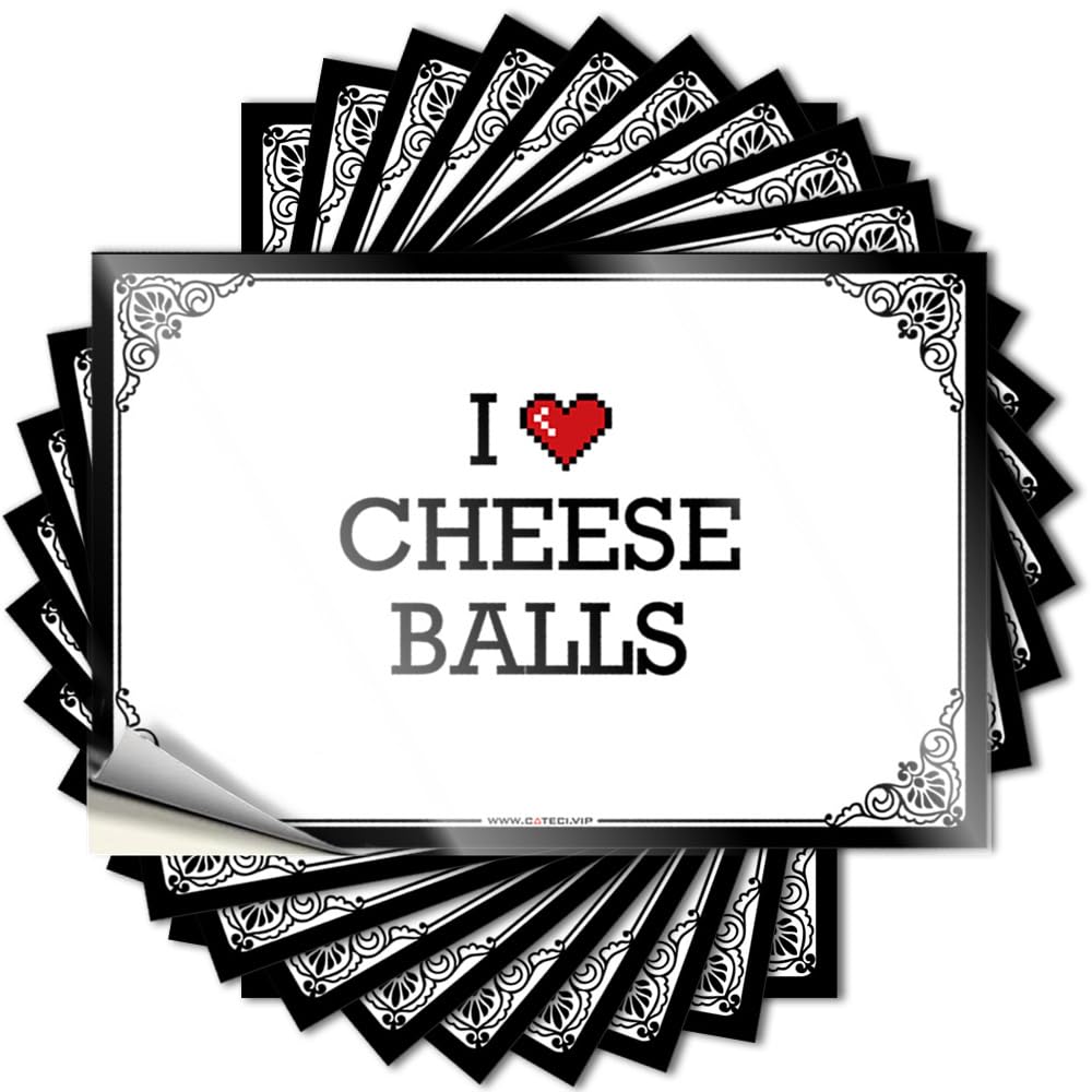 Rooms Decorations Decals - Neutral Dart Bumper I Love Cheese Balls(8X12CM)