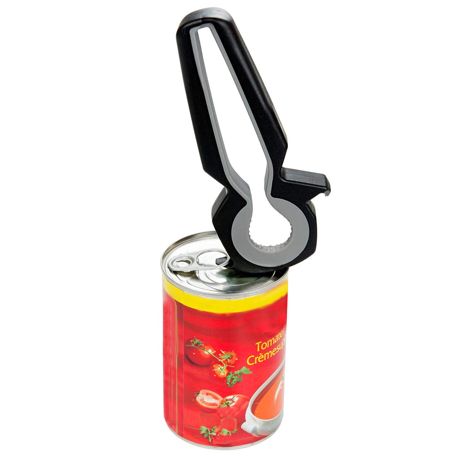 Lurch 240330 - Abridor multiusos para tapas de rosca y vasos de vacío (4 funciones, plástico)