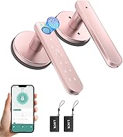 Vista 10 de Cerradura de puerta de huellas dactilares con teclado, asa, contraseñas, perilla de puerta de huella dactilar, cerradura de puerta de entrada sin