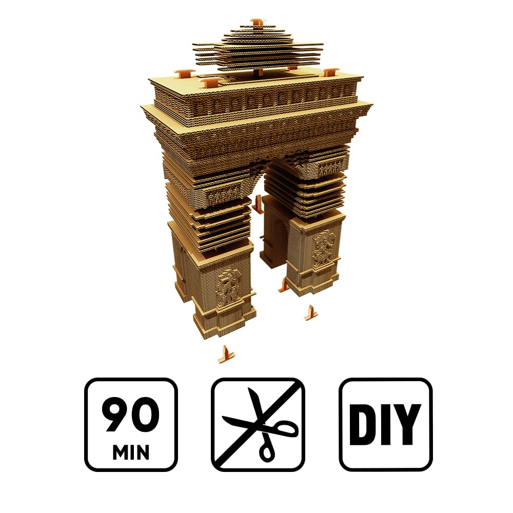 Triumphbogen Paris 3D-Puzzle aus Karton – Skulptur-Bausatz