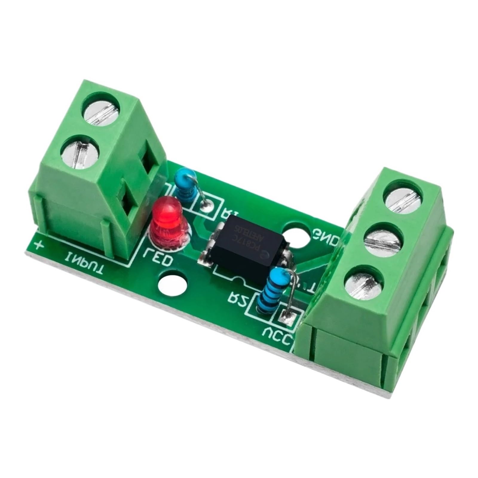 Motortreiber, 10 STÜCKE Kanal-Optokoppler-Isolationsmodul 3 V-5 V/12 V/24 V Optoelektronischer Isolator Führungsschienenhalterung PLC-Antriebsmotorplatine,Intelligente Steuerung(12V)