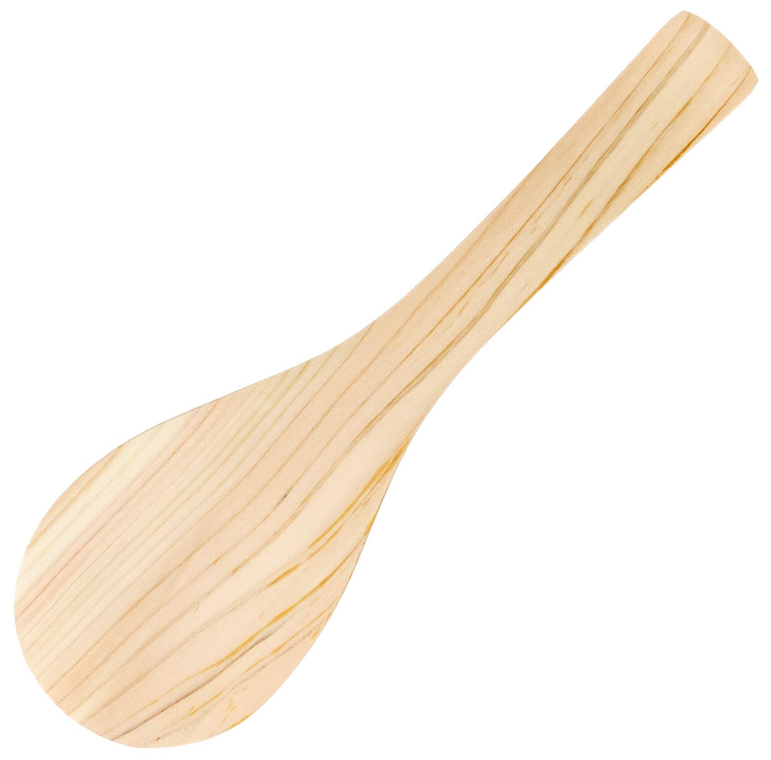 Umezawa 223241 Wooden Hinoki Rice Spoon, 9.4 inches (24 cm), Made in Japan : Home & Kitchen