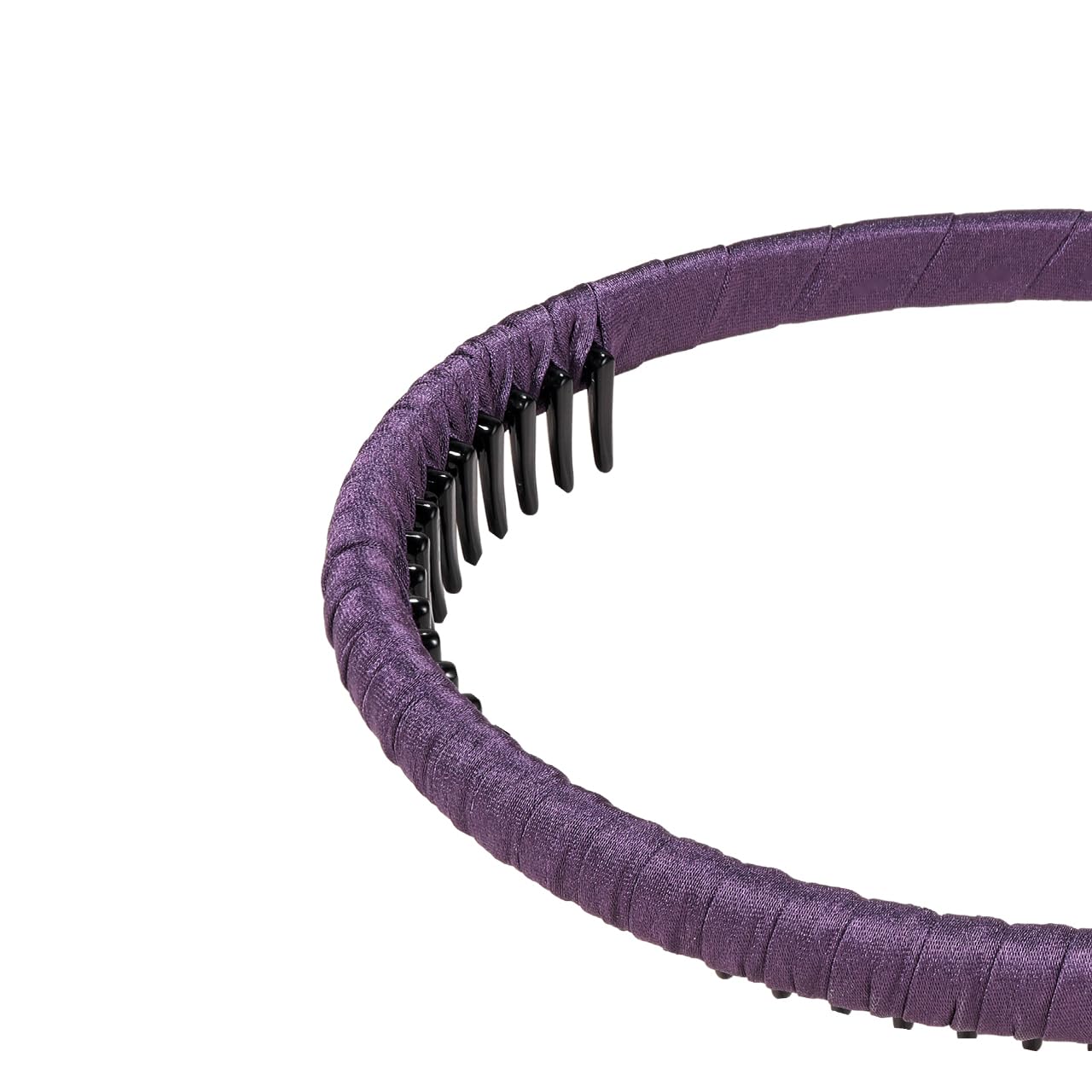 SHE'S FREE STYLE JUST FOR YOU Upgraded Classic Thin Headbands for Women, Non-Slip Polyester & Plastic Hair Bands with Teeth for Strong Hold Grip, Durable Hair Accessories (Purple,Classic) - Image 3