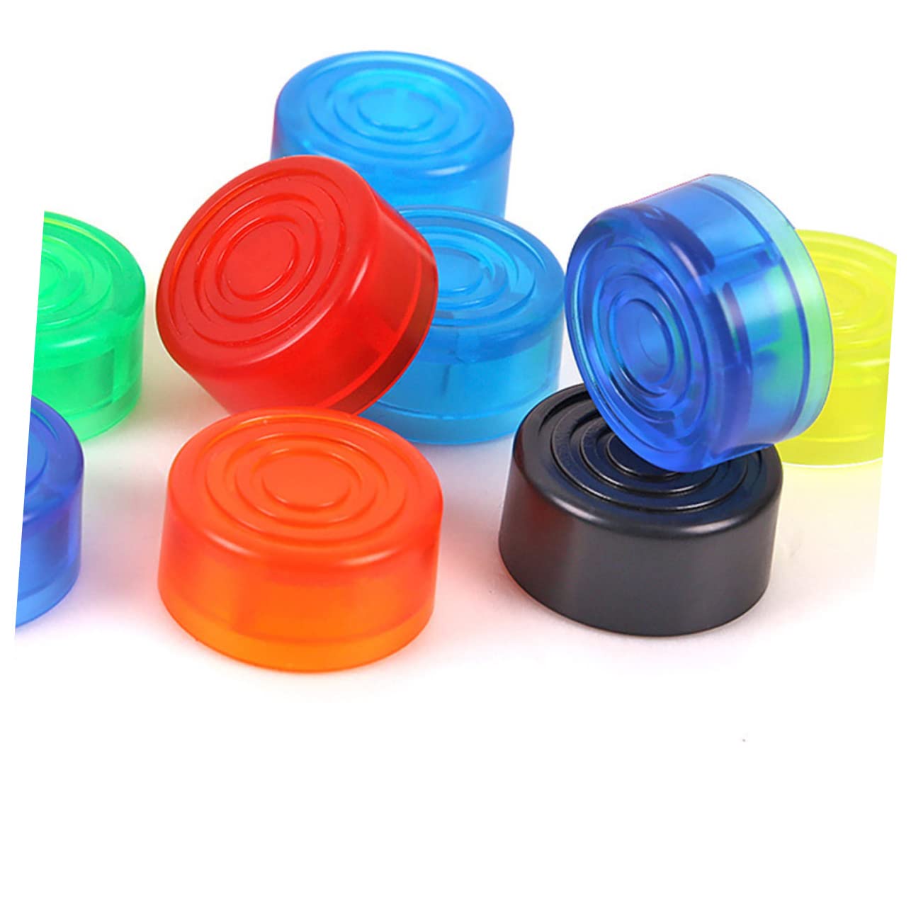 ibasenice 2sets Pedal Topper Slip Protection for Guitar Pedal Effect 6 Colors Footswitch Toppers Red 6pcs*2