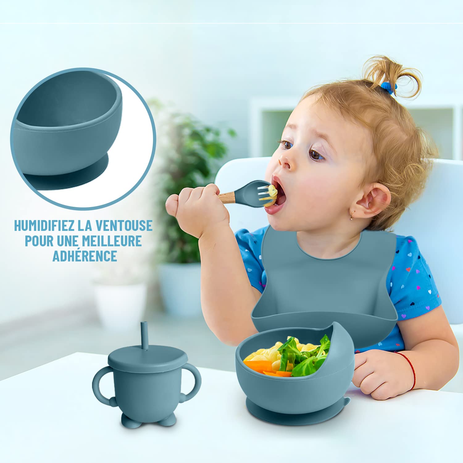 AYBABY Silicone Baby Meal Set (10 Pieces) - Image 4
