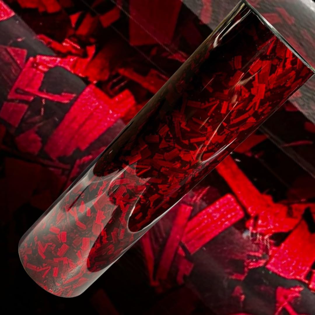 LMK HD Forged Carbon Gloss Red Premium Vinyl Wrap Air Release Self Adhesive UV Resistant for Automotive use Decals Stickers car stickers sticker for car vinyl wraps (30cm x 152cm)
